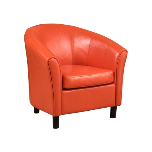 Noble House - Maize Bonded Leather Club Chair - Orange