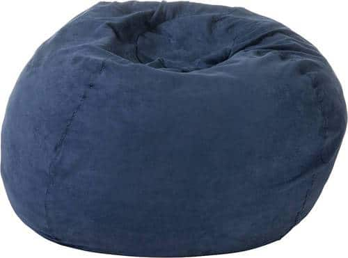 Noble House - Hatfield Suede Bean Bag - Midnight Blue