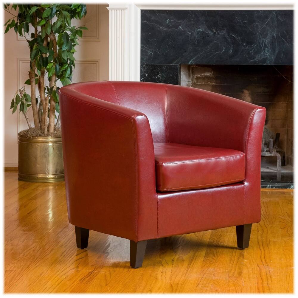 Left View: Noble House - Tippett Club Chair - Red