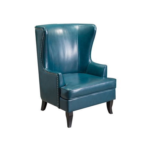 Noble House - Parkerville Bycast Leather Club Chair - Teal