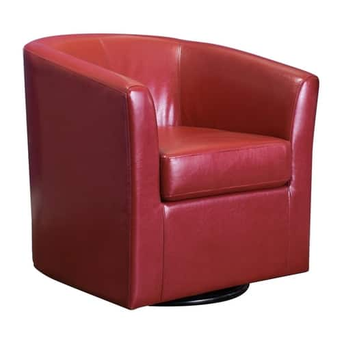 Noble House - Conover Faux Leather Club Chair - Red