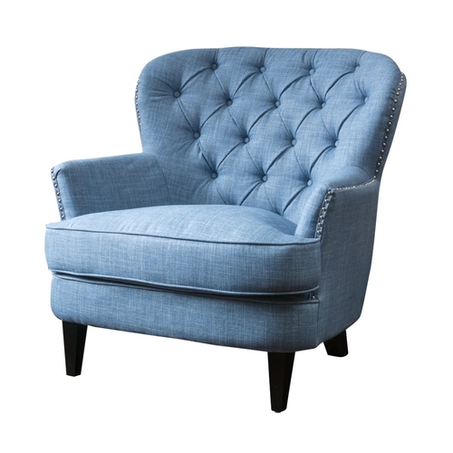 Noble House - Mayetta Club Chair - Light Blue
