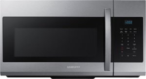 Samsung - Open Box 1.7 Cu. Ft. Over-the-Range Microwave - Stainless steel - Front_Zoom