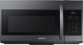 Samsung - 1.7 Cu. Ft. Over-the-Range Microwave - Black Stainless Steel