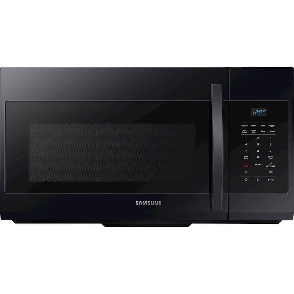 Samsung - 1.7 Cu. Ft. Over-the-Range Microwave - Black - Front_Zoom