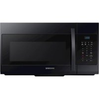 Samsung - 1.7 Cu. Ft. Over-the-Range Microwave - Black - Front_Zoom