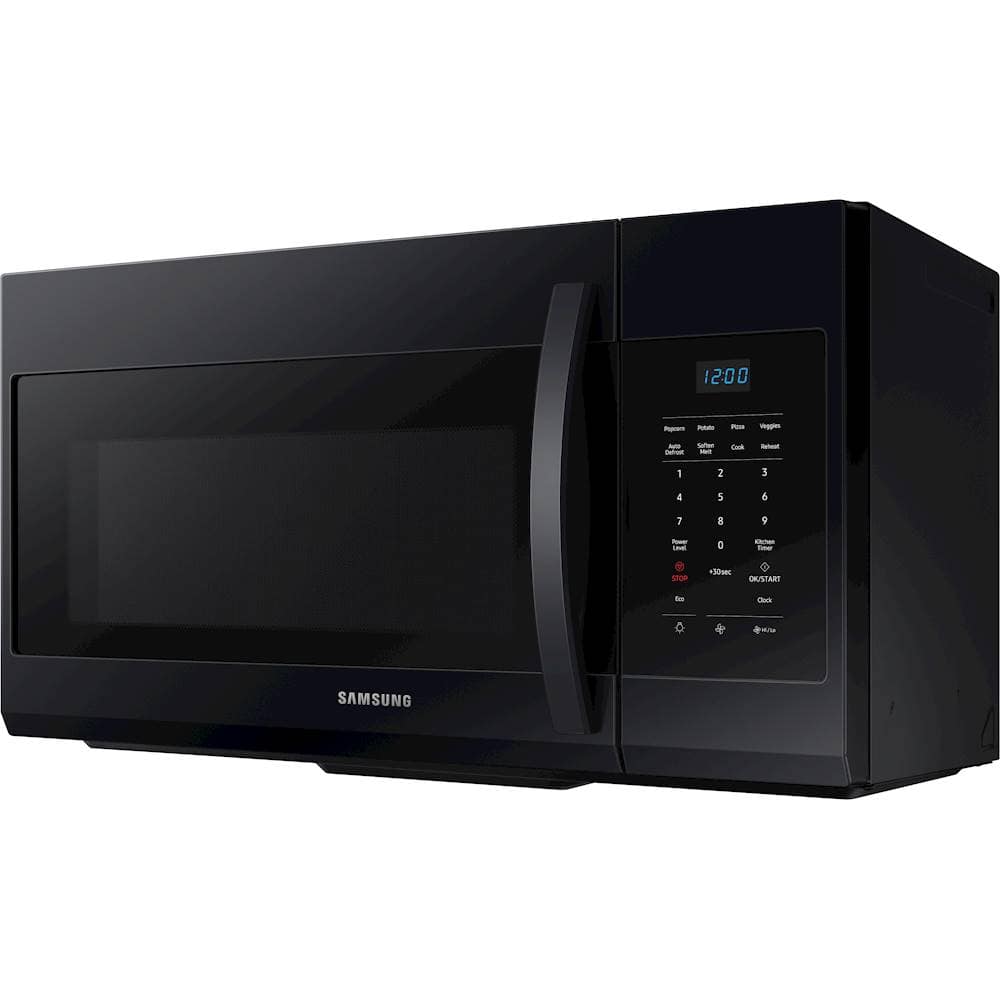 Alt View 11. Samsung - 1.7 Cu. Ft. Over-the-Range Microwave - Black.