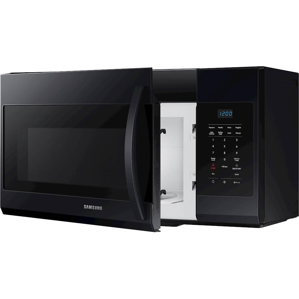 Alt View 12. Samsung - 1.7 Cu. Ft. Over-the-Range Microwave - Black.
