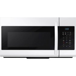 Samsung - 1.7 Cu. Ft. Over-the-Range Microwave - White - Front_Zoom
