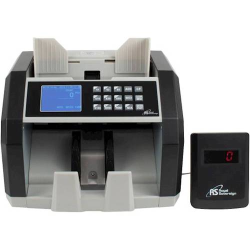 Royal Sovereign - Front-Loading Bill Counter with Counterfeit Detection - Black/Silver was $479.99 now $285.99 (40.0% off)
