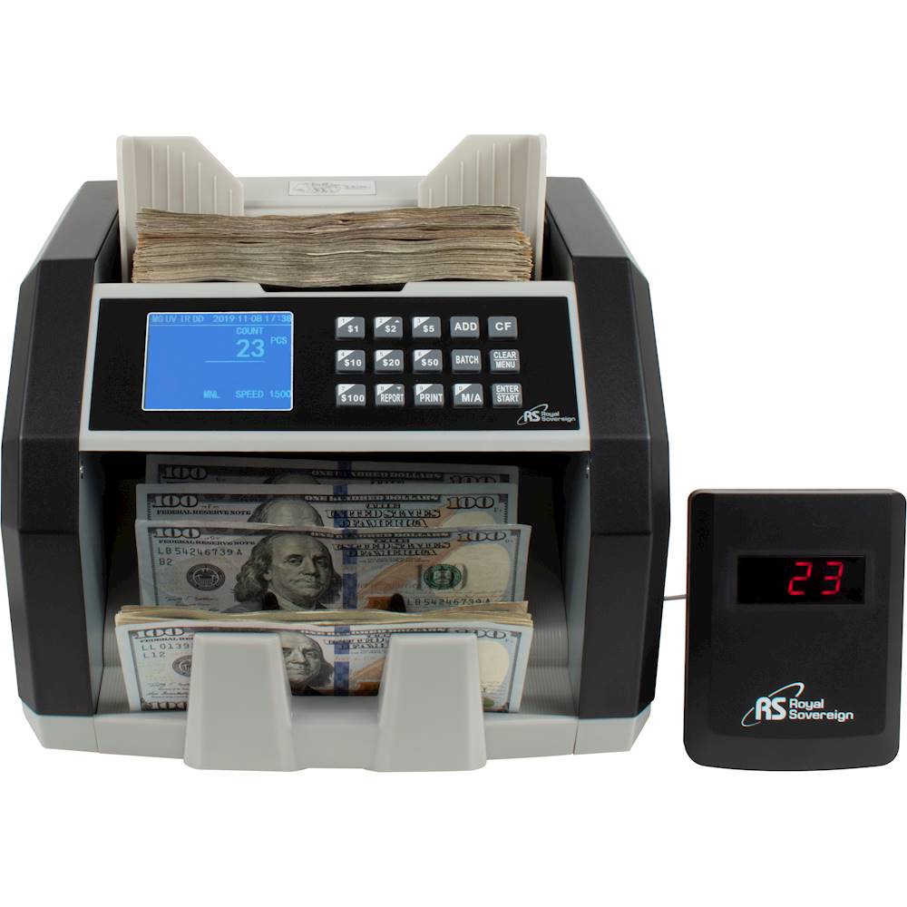 RBC-ED350 Royal Sovereign Front Loading High Speed Bill Counter with Value Counting 