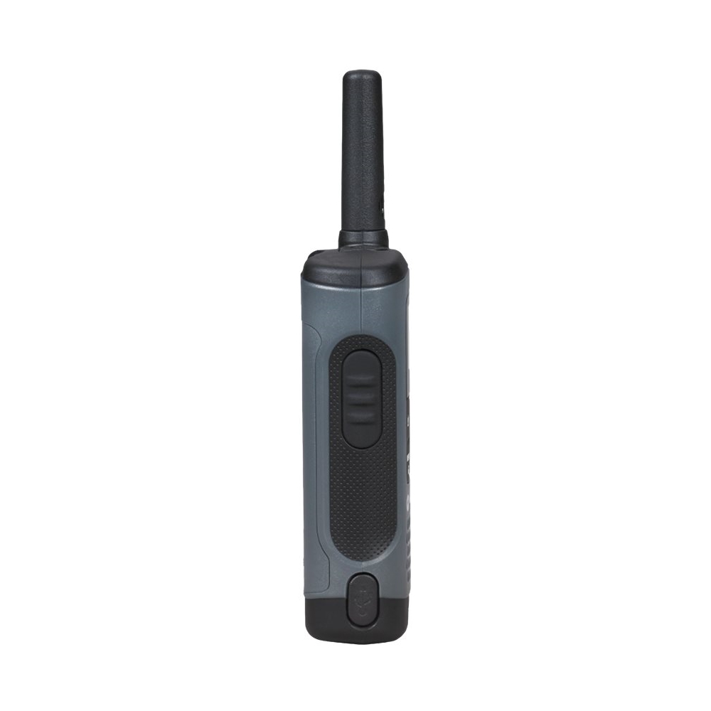 Left View: Motorola - Talkabout 20-Mile, 22-Channel FRS/GMRS 2-Way Radio Bundle - Dark Gray
