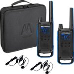 Angle. Motorola - Talkabout 35-Mile, 22-Channel FRS 2-Way Radio Bundle - Black/Blue.