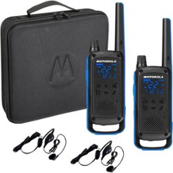 Motorola - Talkabout 35-Mile, 22-Channel FRS 2-Way Radio Bundle - Black/Blue - Angle_Zoom