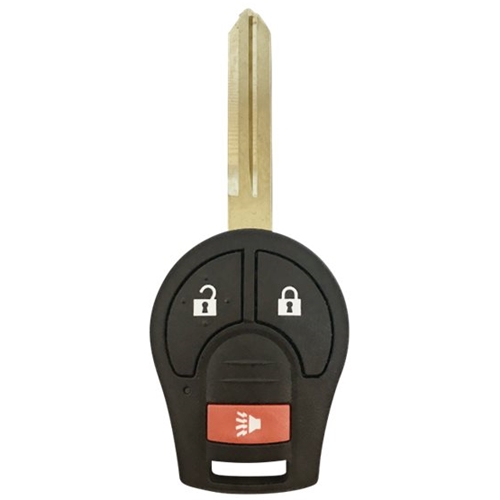 DURAKEY - Replacement Full Function Transponder, Remote and Key for select (2011-2014) Nissan Juke and (2008-2016) Nissan Rogue - Black