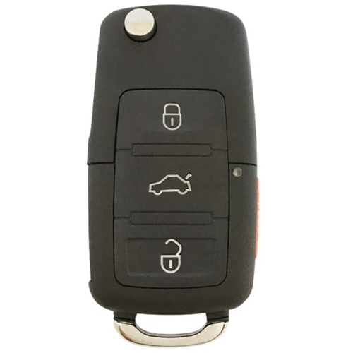 DURAKEY - Replacement Full Function Transponder, Remote and Key for select (2002-2005) Volkswagen Beetle - Black