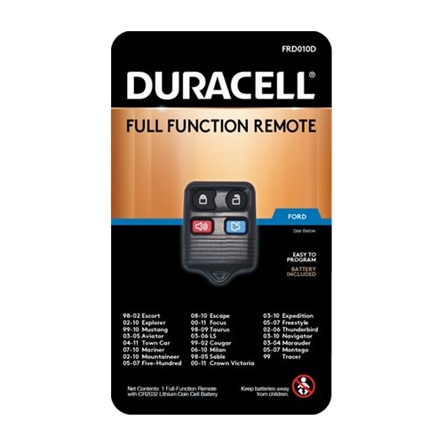 DURAKEY - Remote for Select Ford, Lincoln, and Mercury Vehicles - Black