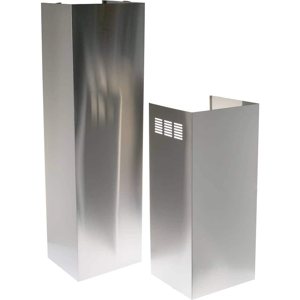Profile Series 12' Ceiling Duct Cover Kit for Select GE Vent Hoods - Stainless Steel - Angle_Zoom