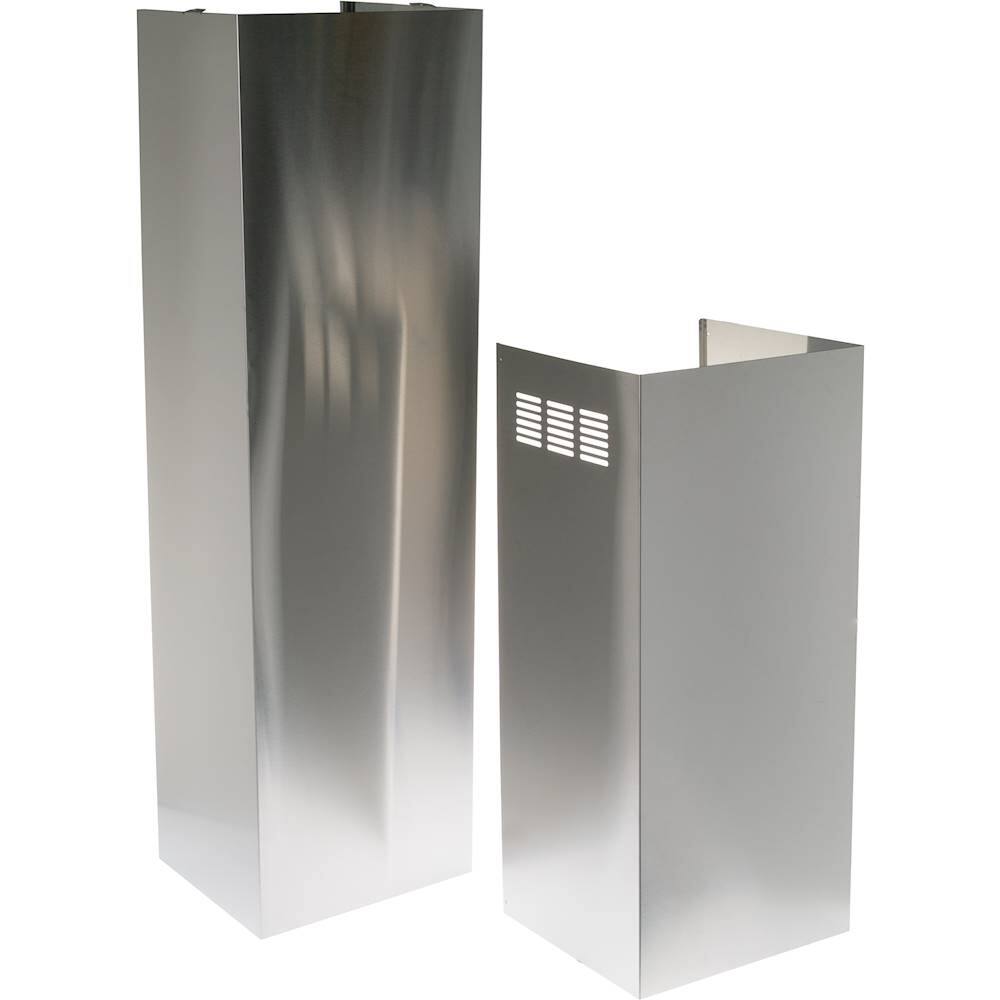 Angle. GE - Profile Series 12' Ceiling Duct Cover Kit for Select GE Vent Hoods - Stainless Steel.