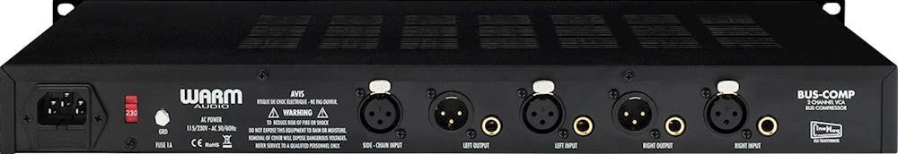 Alt View 11. Warm Audio - 2-Channel VCA Bus Compressor - Black.