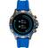 Alt View 14. Fossil - Gen 5 Smartwatch 46mm Stainless Steel - Smoke with Blue Silicone Band.