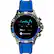 Alt View 15. Fossil - Gen 5 Smartwatch 46mm Stainless Steel - Smoke with Blue Silicone Band.
