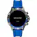 Alt View 18. Fossil - Gen 5 Smartwatch 46mm Stainless Steel - Smoke with Blue Silicone Band.