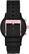Back. Michael Kors - Gen 4 MKGO Smartwatch 43mm Aluminum - Rose With Black Silicone Band.