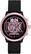Front. Michael Kors - Gen 4 MKGO Smartwatch 43mm Aluminum - Rose With Black Silicone Band.