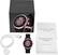Alt View 15. Michael Kors - Gen 4 MKGO Smartwatch 43mm Aluminum - Rose With Black Silicone Band.