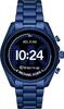 Michael Kors - Gen 5 Bradshaw Smartwatch 44mm Stainless Steel - Blue With Blue Aluminum Bracelet-Front_Standard