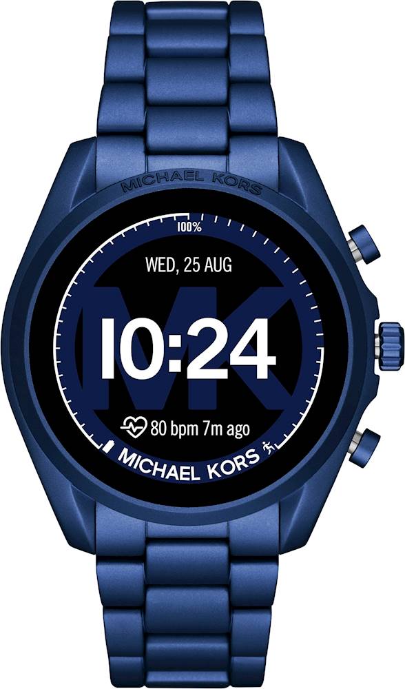mk smart watch blue