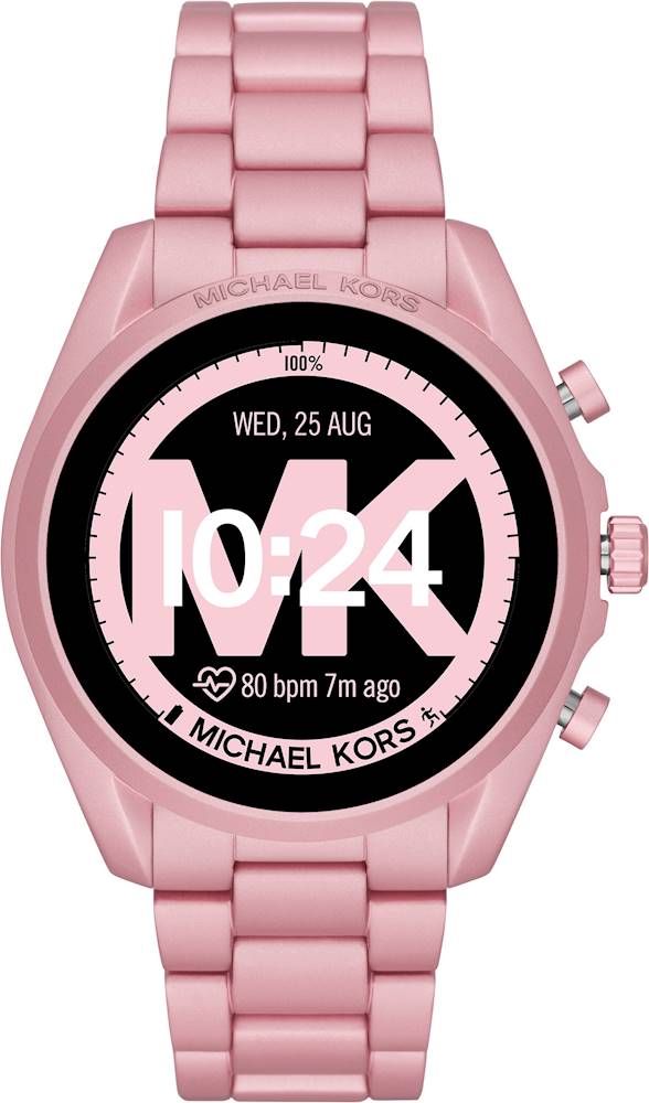 pink michael kors smartwatch