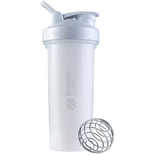 Angle View: BlenderBottle - Classic V2 28 oz Water Bottle/Shaker Cup - White