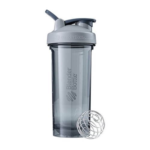 Angle View: BlenderBottle - Pro28 28 oz Water Bottle/Shaker Cup - Pebble Gray