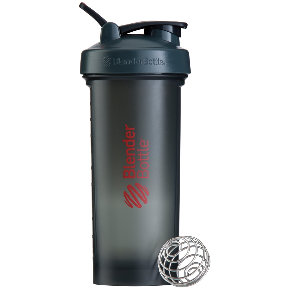 Angle View: BlenderBottle - Pro45 45 oz. Water Bottle/Shaker Cup - Gray/Red