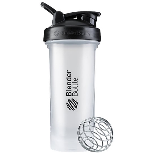Angle View: BlenderBottle - Classic V2 28 oz. Water Bottle/Shaker Cup - Black/Clear