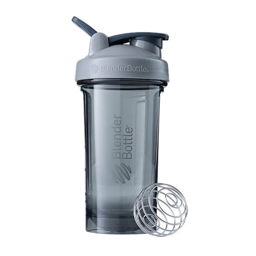 Angle View: BlenderBottle - Pro24 24 oz Water Bottle/Shaker Cup - Pebble Gray