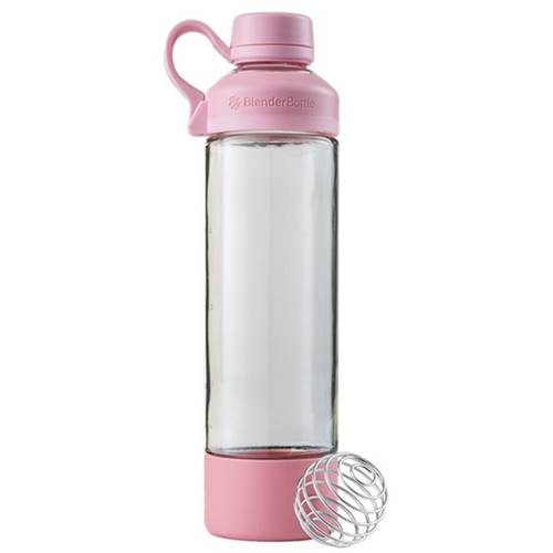 Angle View: BlenderBottle - Mantra-Base-Screw Lid 20 oz Water Bottle/Shaker Cup - Rose Pink