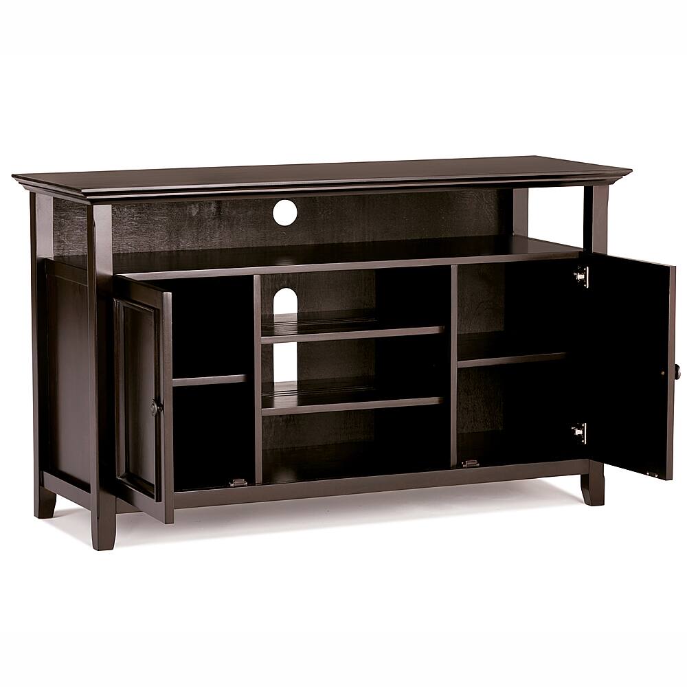 Alt View 35. Simpli Home - Amherst SOLID WOOD 54 inch Wide Transitional TV Media Stand in Hickory Brown For TVs up to 60 inches - Hickory Brown.