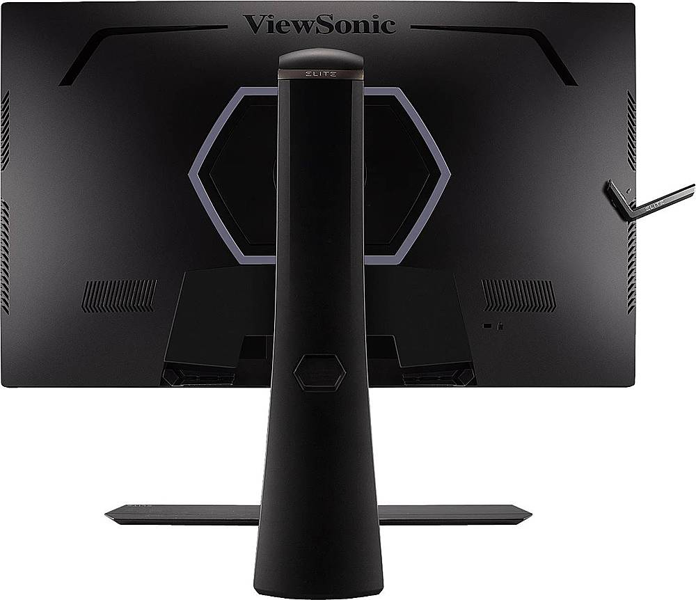 Back View: ViewSonic - Elite 27 LCD FHD G-SYNC Monitor (DisplayPort USB, HDMI) - Black
