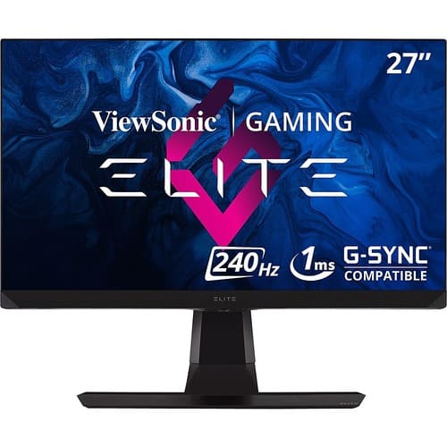 ViewSonic - Elite 27 LCD FHD G-SYNC Monitor (DisplayPort USB, HDMI) - Black-Front_Standard 