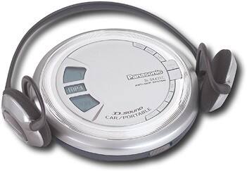 Angle Standard. Panasonic - Portable CD Player with MP3 Playback - Silver.
