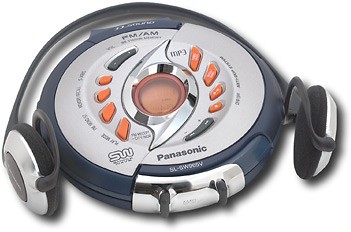 Panasonic SL-SW965V Shockwave Portable CD Player with Tuner, Made in Japan