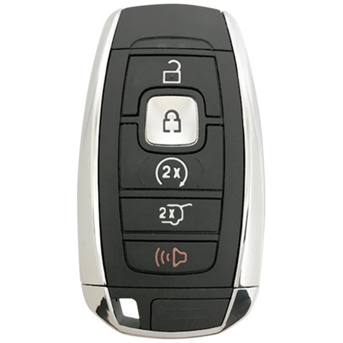 DURAKEY - Replacement Full Function Transponder, Remote and Key for select (2018-2019) Lincoln Navigator - Silver/Black