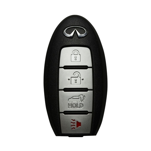 DURAKEY - Replacement Full Function Transponder, Remote and Key for select (2008-2010) Infiniti QX56 - Silver/Black