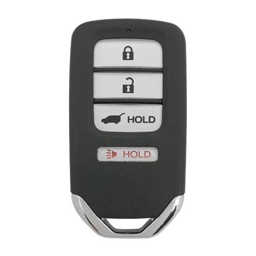 DURAKEY - Replacement Full Function Transponder, Remote and Key for select (2015-2016) Honda CR-V - Silver/Black