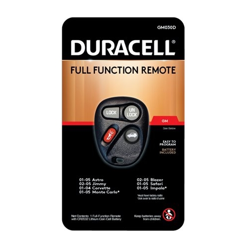 DURAKEY - Remote for Select Chevrolet Vehicles - Black