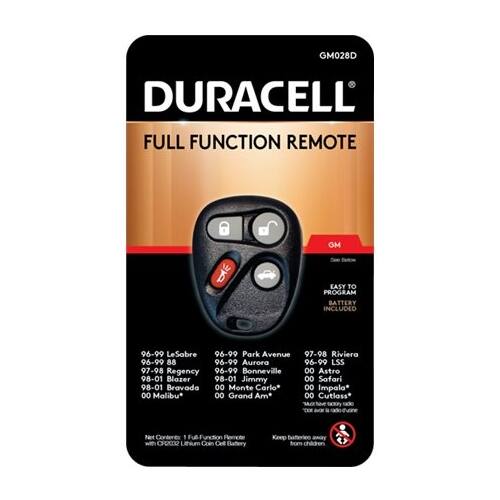 DURAKEY - Remote for Select Buick, Chevrolet, GMC, Oldsmobile, and Pontiac Vehicles - Black