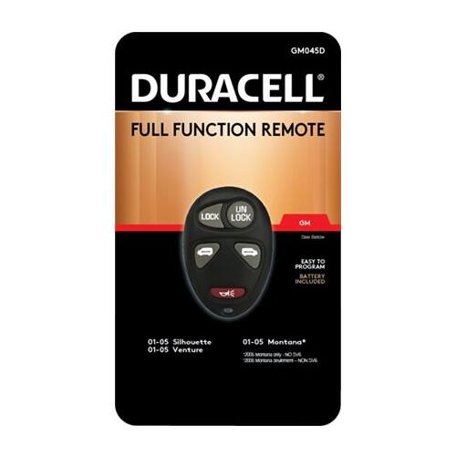 DURAKEY - Remote for Select Oldsmobile, Pontiac, and Chevrolet Vehicles - Black